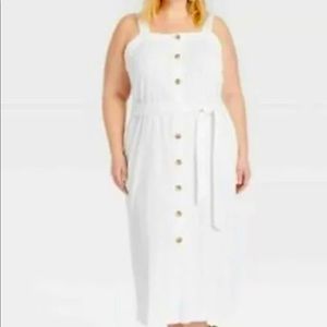 AVA & VIV Front Button Summer Dress